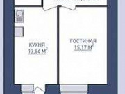 1-комнатная квартира, 46 м², 7/14 эт. Брянск
