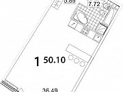 1-комнатная квартира, 50 м², 4/24 эт. Москва