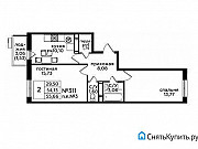 2-комнатная квартира, 55 м², 14/15 эт. Москва