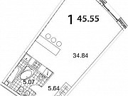 1-комнатная квартира, 45 м², 3/24 эт. Москва