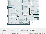 3-комнатная квартира, 97 м², 22/29 эт. Москва