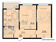 2-комнатная квартира, 58 м², 5/5 эт. Геленджик