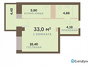 Студия, 34 м², 7/24 эт. Красноярск