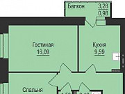 2-комнатная квартира, 49 м², 4/6 эт. Пермь