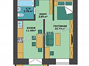 1-комнатная квартира, 38 м², 3/10 эт. Волгоград