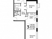 3-комнатная квартира, 67 м², 8/14 эт. Москва