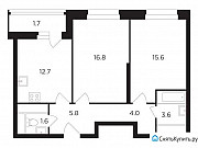 2-комнатная квартира, 62 м², 8/23 эт. Москва