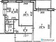 2-комнатная квартира, 43 м², 9/9 эт. Новосибирск