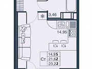 Студия, 21 м², 8/19 эт. Санкт-Петербург