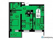 2-комнатная квартира, 51 м², 8/25 эт. Красноярск