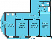 3-комнатная квартира, 107 м², 7/12 эт. Ростов-на-Дону