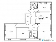 4-комнатная квартира, 108 м², 9/25 эт. Москва