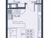 Студия, 21 м², 4/19 эт. Санкт-Петербург