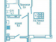 1-комнатная квартира, 34 м², 2/18 эт. Ставрополь