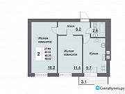 2-комнатная квартира, 46 м², 5/7 эт. Калининград