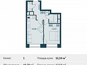 1-комнатная квартира, 40 м², 20/29 эт. Москва