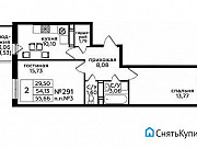 2-комнатная квартира, 55 м², 12/15 эт. Москва