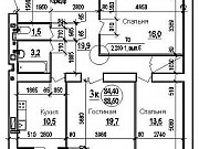 3-комнатная квартира, 80 м², 4/11 эт. Батайск