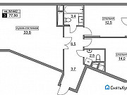 3-комнатная квартира, 77 м², 10/20 эт. Москва