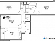 3-комнатная квартира, 76 м², 16/19 эт. Москва