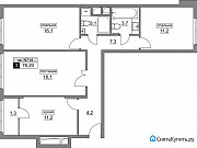 3-комнатная квартира, 76 м², 11/15 эт. Москва