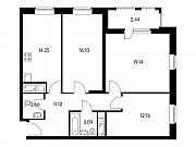 3-комнатная квартира, 81 м², 2/16 эт. Москва