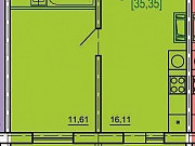 1-комнатная квартира, 35 м², 5/10 эт. Челябинск