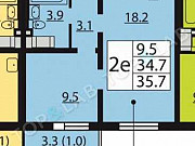 2-комнатная квартира, 35 м², 17/22 эт. Санкт-Петербург