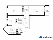 3-комнатная квартира, 80 м², 3/19 эт. Москва