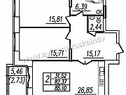 3-комнатная квартира, 85 м², 5/10 эт. Санкт-Петербург