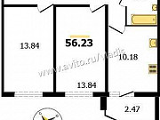 2-комнатная квартира, 56 м², 7/17 эт. Владимир