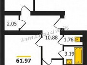 2-комнатная квартира, 62 м², 5/5 эт. Владимир