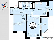 2-комнатная квартира, 66 м², 1/17 эт. Владимир