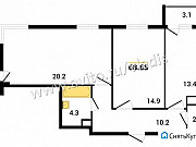 2-комнатная квартира, 69 м², 6/19 эт. Владимир