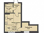 1-комнатная квартира, 30 м², 3/12 эт. Новосибирск