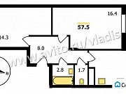 2-комнатная квартира, 58 м², 8/17 эт. Владимир