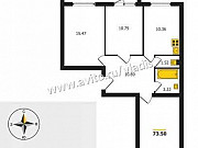 3-комнатная квартира, 74 м², 9/14 эт. Владимир