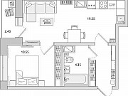 2-комнатная квартира, 41 м², 8/17 эт. Санкт-Петербург