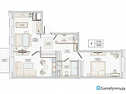 2-комнатная квартира, 79 м², 7/10 эт. Санкт-Петербург