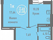 1-комнатная квартира, 41 м², 9/20 эт. Новосибирск