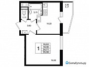 1-комнатная квартира, 35 м², 23/25 эт. Санкт-Петербург