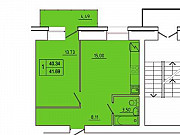 1-комнатная квартира, 46 м², 2/10 эт. Красноярск