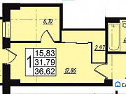 1-комнатная квартира, 37 м², 5/20 эт. Челябинск