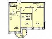 2-комнатная квартира, 72 м², 9/12 эт. Санкт-Петербург