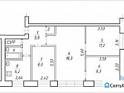 4-комнатная квартира, 58 м², 1/5 эт. Астрахань