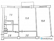 2-комнатная квартира, 44 м², 3/5 эт. Красноярск