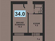 1-комнатная квартира, 34 м², 3/10 эт. Благовещенск