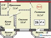 2-комнатная квартира, 48 м², 2/10 эт. Симферополь