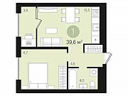 1-комнатная квартира, 39 м², 5/14 эт. Видное