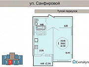 1-комнатная квартира, 42 м², 3/24 эт. Самара